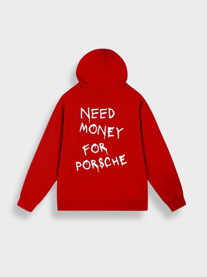 Unisex Oversized Kapuzenpullover Hoodie für Freizeit und Sport-Rot-S-Luzern Mode