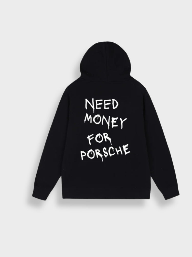 Unisex Oversized Kapuzenpullover Hoodie für Freizeit und Sport-Schwarz-S-Luzern Mode
