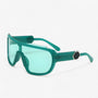 Sonnenbrille | Oversized | Monoblock | Wraparound | Unisex | UV-Schutz-Grün-Luzern Mode