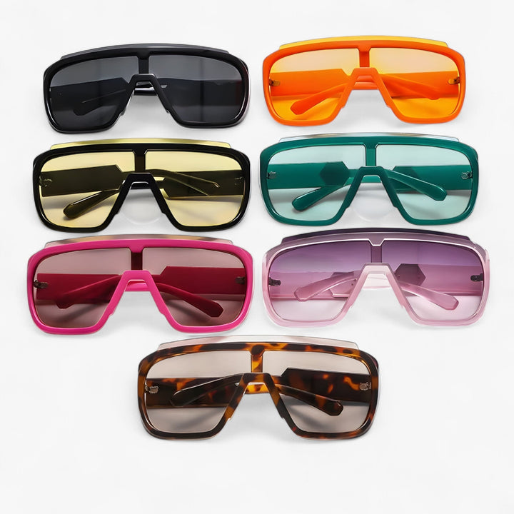 Sonnenbrille | Oversized | Monoblock | Wraparound | Unisex | UV-Schutz-Luzern Mode