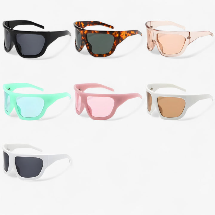 Sportsonnenbrille | Wraparound | Steampunk | Oversized | Unisex-Luzern Mode