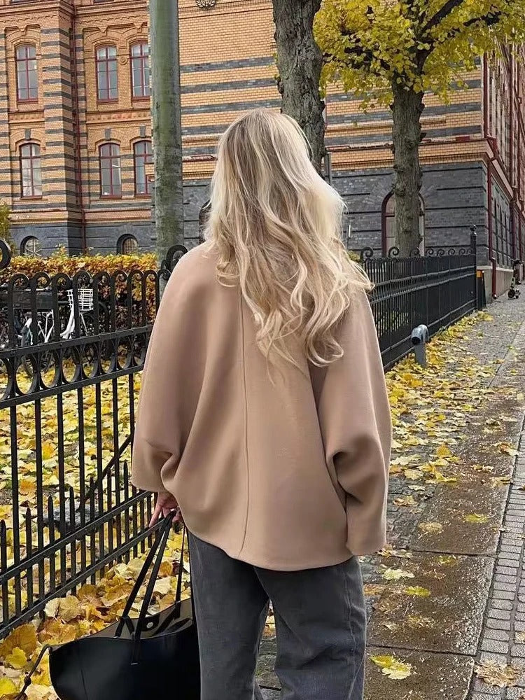 Damen Oversized Mantel Herbstmode - Eleganter Übergangsmantel-Luzern Mode