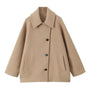 Damen Oversized Mantel Herbstmode - Eleganter Übergangsmantel-Khaki-XS-Luzern Mode