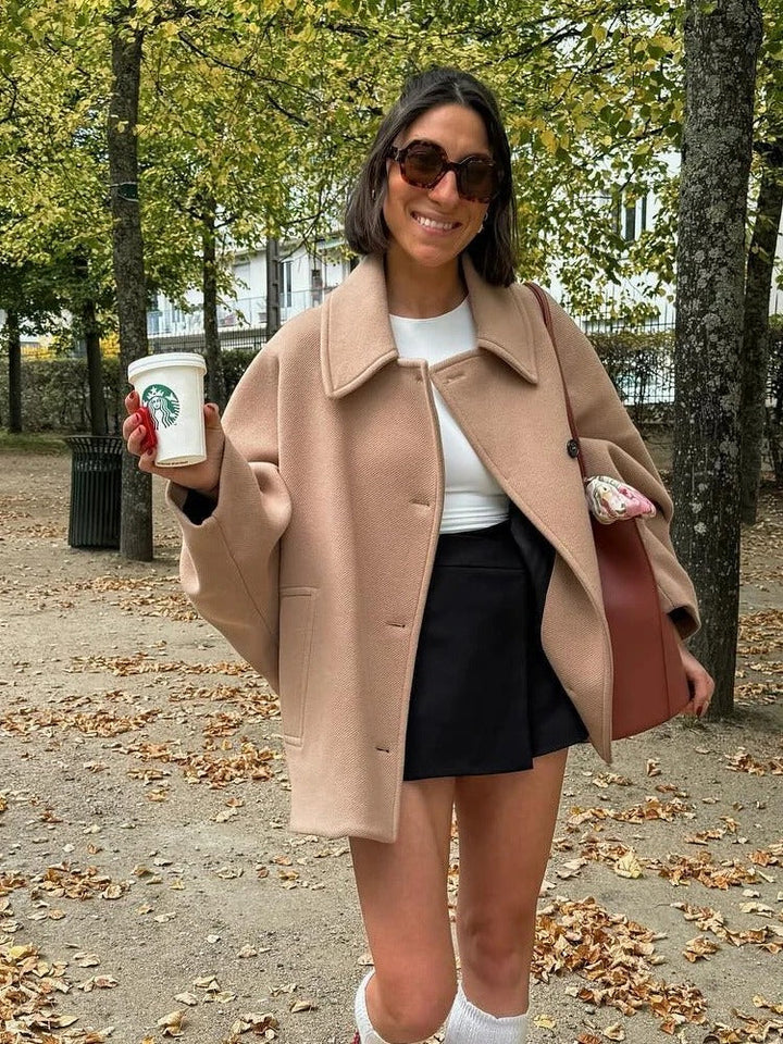 Damen Oversized Mantel Herbstmode - Eleganter Übergangsmantel-Luzern Mode