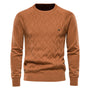 Herren Strickpullover mit Rautenmuster – Stilvoll & Bequem-Khaki-S-Luzern Mode
