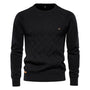 Herren Strickpullover mit Rautenmuster – Stilvoll & Bequem-Schwarz-S-Luzern Mode