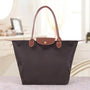 Damen Handtasche Faltbar Wasserdicht Shopper Tasche-Kaffee-S (30x12x23cm)-Luzern Mode