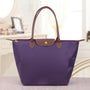 Damen Handtasche Faltbar Wasserdicht Shopper Tasche-Lila-S (30x12x23cm)-Luzern Mode