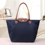 Damen Handtasche Faltbar Wasserdicht Shopper Tasche-Marineblau-S (30x12x23cm)-Luzern Mode