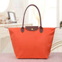 Damen Handtasche Faltbar Wasserdicht Shopper Tasche-Orange-S (30x12x23cm)-Luzern Mode