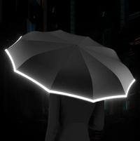 Reflektierender Sturmregenschirm – AeroGlow