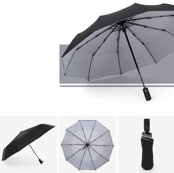 Sturmsicherer & Faltbarer Regenschirm – AeroShield