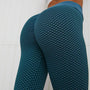 Damen Anti-Cellulite Leggings mit Push-Up Effekt-Grün-S-Luzern Mode