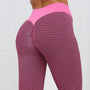 Damen Anti-Cellulite Leggings mit Push-Up Effekt-Rosa-S-Luzern Mode