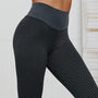 Damen Anti-Cellulite Leggings mit Push-Up Effekt-Schwarz / Grau-S-Luzern Mode
