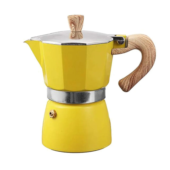 Perkolator | Espresso Kompakt Tragbar Unterwegs Langlebig Vielseitig-150 ML-Gelb-Luzern Mode