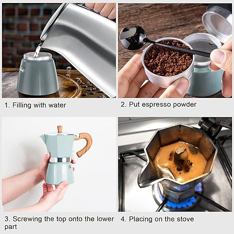 Perkolator | Espresso Kompakt Tragbar Unterwegs Langlebig Vielseitig-Luzern Mode