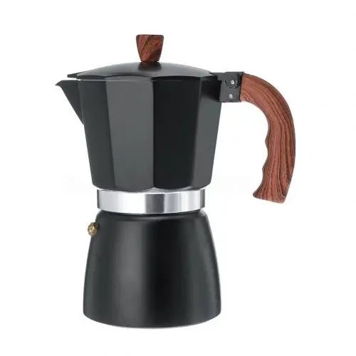 Perkolator | Espresso Kompakt Tragbar Unterwegs Langlebig Vielseitig-150 ML-Schwarz-Luzern Mode