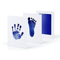 Baby Handafdruk Kit | Cadeau Herinnering Schattig Babyproof Veilig-Dunkelblau-Luzern Mode