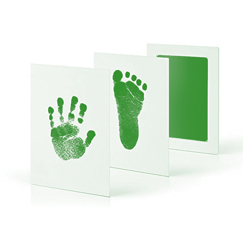 Baby Handafdruk Kit | Cadeau Herinnering Schattig Babyproof Veilig-Grün-Luzern Mode