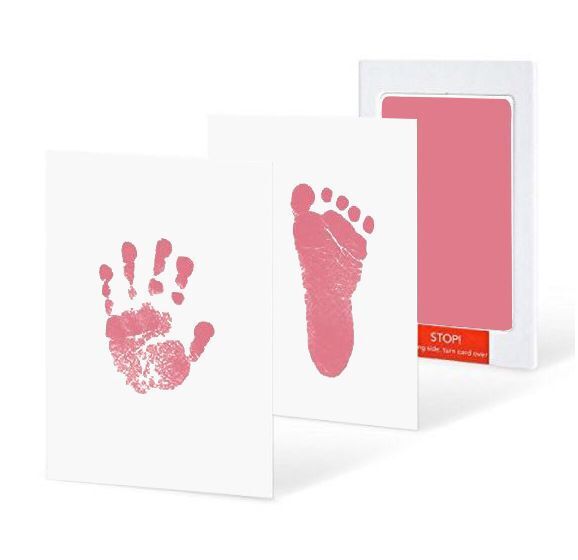Baby Handafdruk Kit | Cadeau Herinnering Schattig Babyproof Veilig-Rosa-Luzern Mode
