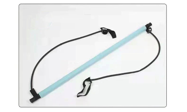Pilates Bar Set | Weerstand Veelzijdig Duurzaam Licht Aanpasbaar-Hellblau-Luzern Mode
