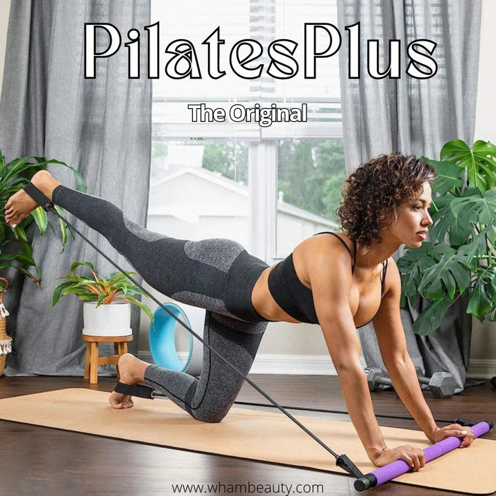 Pilates Bar Set | Weerstand Veelzijdig Duurzaam Licht Aanpasbaar-Luzern Mode
