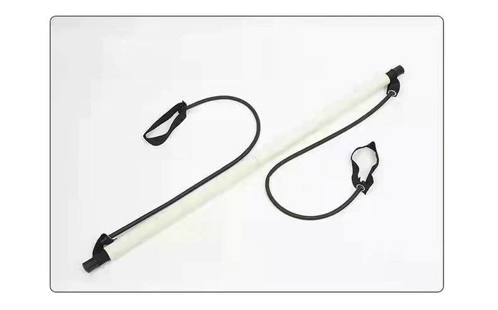 Pilates Bar Set | Weerstand Veelzijdig Duurzaam Licht Aanpasbaar-Weiß-Luzern Mode