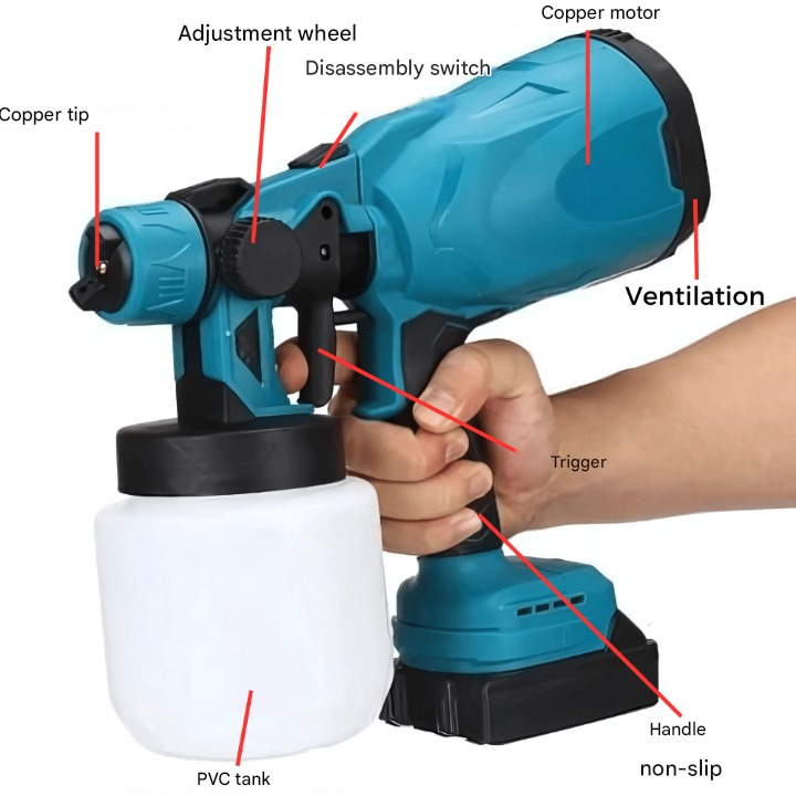 Kabellose Elektrische Farbspritzpistole – VeloPro
