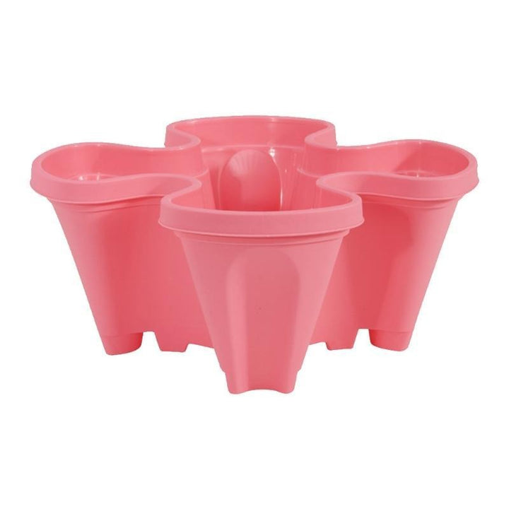 Stapelbare Pflanzentöpfe | Langlebig Kompakt Stilvoll Praktisch-Rosa-Luzern Mode