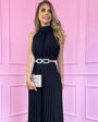 Plissee-Overall| Stretch| Ärmelos| Luftiges Design| Weite Beinschnitte-S-Schwarz-Luzern Mode