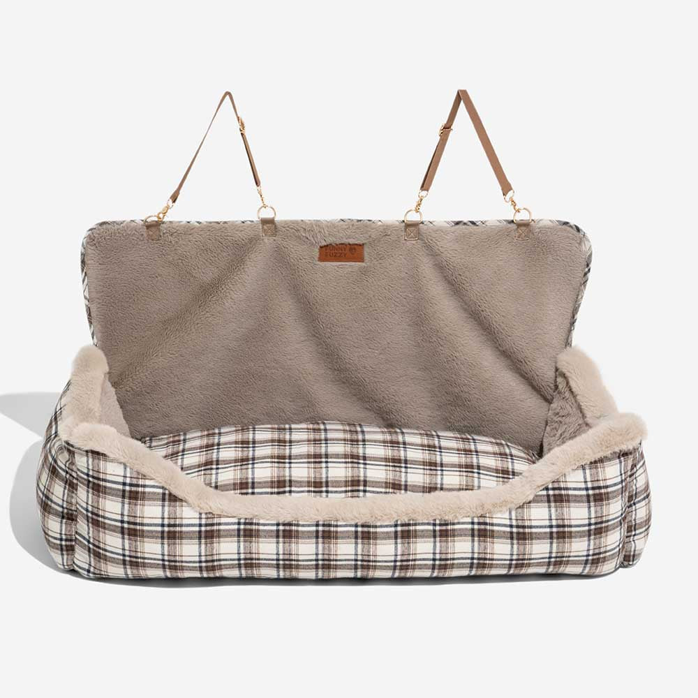 Hundesitz | Plüsch | Weich | Erhöht | Schützend | Rutschfest-Khaki-S-Luzern Mode