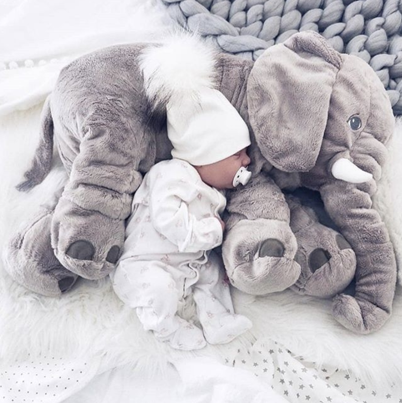 Elefanten Kuschelkissen | Baby Kleinkind Weich Langlebig Plüsch Komfortabel-Luzern Mode