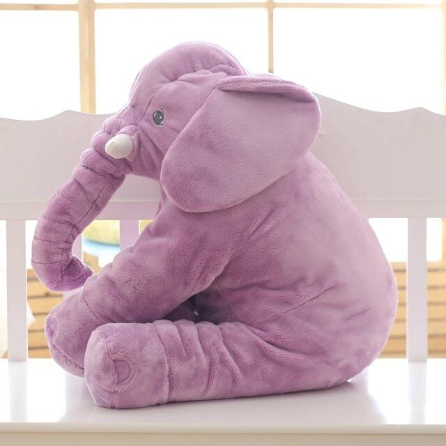 Elefanten Kuschelkissen | Baby Kleinkind Weich Langlebig Plüsch Komfortabel-40cm-Lila-Luzern Mode