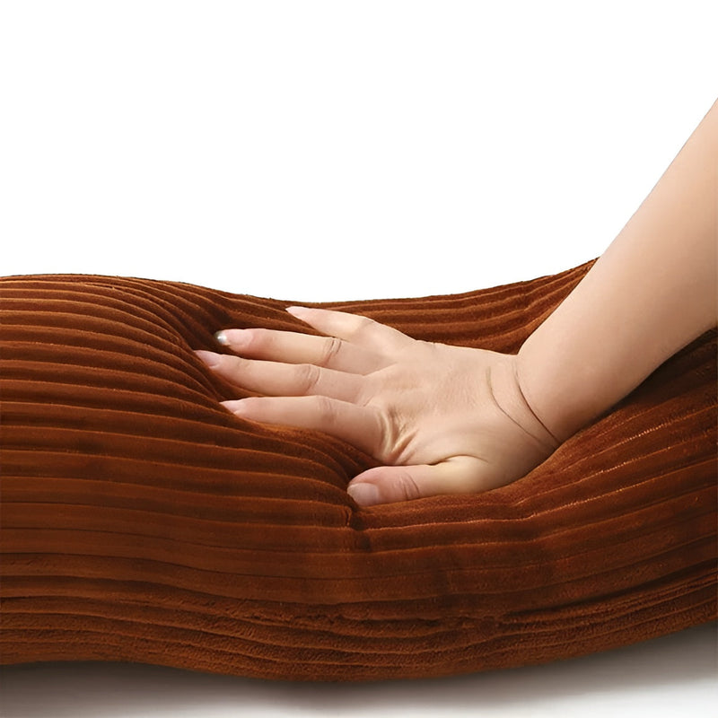 Braunes Teckelkissen | Ripvelours | Weich | Ergonomisch | Waschbar-Luzern Mode