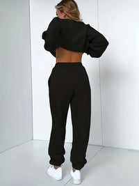 Damen Jogginganzug mit Aufdruck "Just Breathe"-Luzern Mode