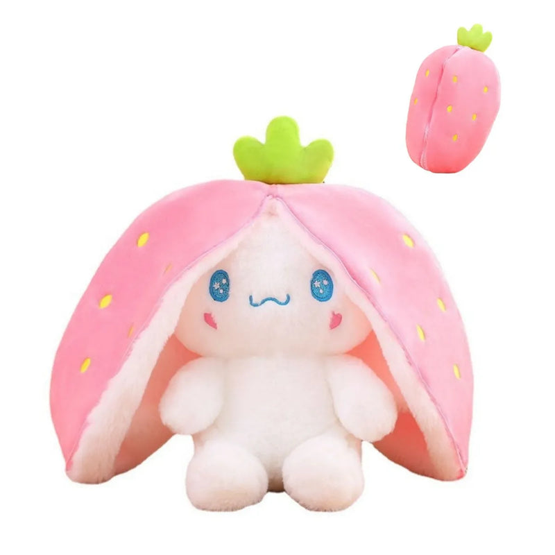 Tierplüschtier | Wandelbares Obst Niedlich Weich Überraschend Geschenk-Cinnamon Dog - Strawberry-20cm (7.9 inches 0.2kg)-Luzern Mode