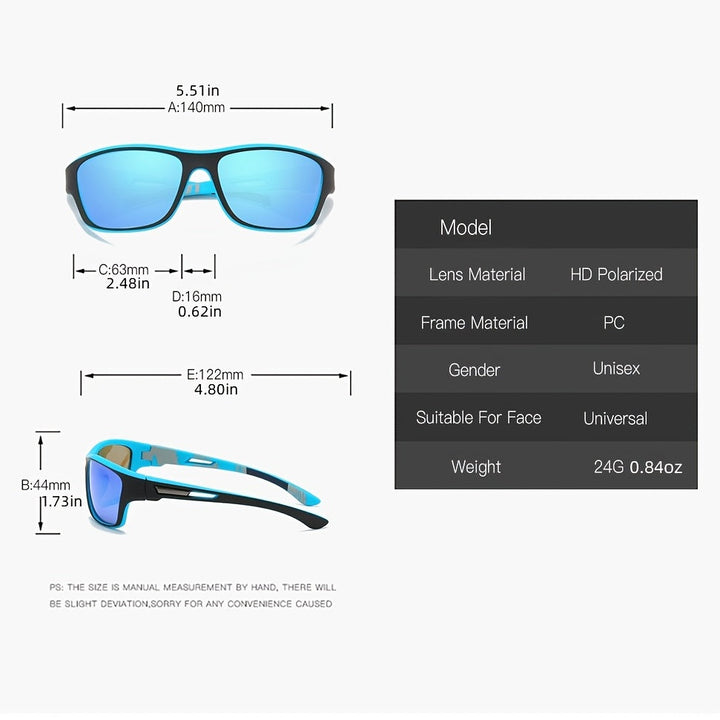 Unisex Polarisierte Sonnenbrille für Outdoor-Aktivitäten-Luzern Mode