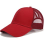 Damen Cap | Mit Extraöffnung | Einstellbar | Atmungsaktiv | Klettband-Rot-Luzern Mode