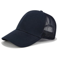 Damen Cap | Mit Extraöffnung | Einstellbar | Atmungsaktiv | Klettband-Schwartz-Luzern Mode