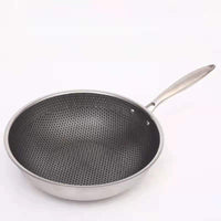 Edelstahl-Bratpfanne | 30 cm Langlebig Kratzfest Antihaft Vielseitig-Luzern Mode