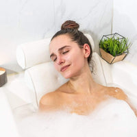 Badekissen | Luxus | Saugnäpfe | Antimikrobiell | Weich | Hypoallergen | Langlebig-Luzern Mode