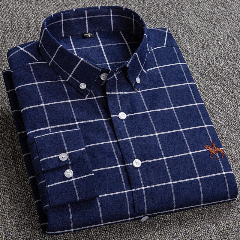 Herren Karohemd mit Button-Down-Kragen für Business-Look-Luzern Mode