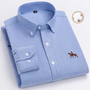 Herren Karohemd mit Button-Down-Kragen für Business-Look-40 / ~M-Hellblau-Luzern Mode