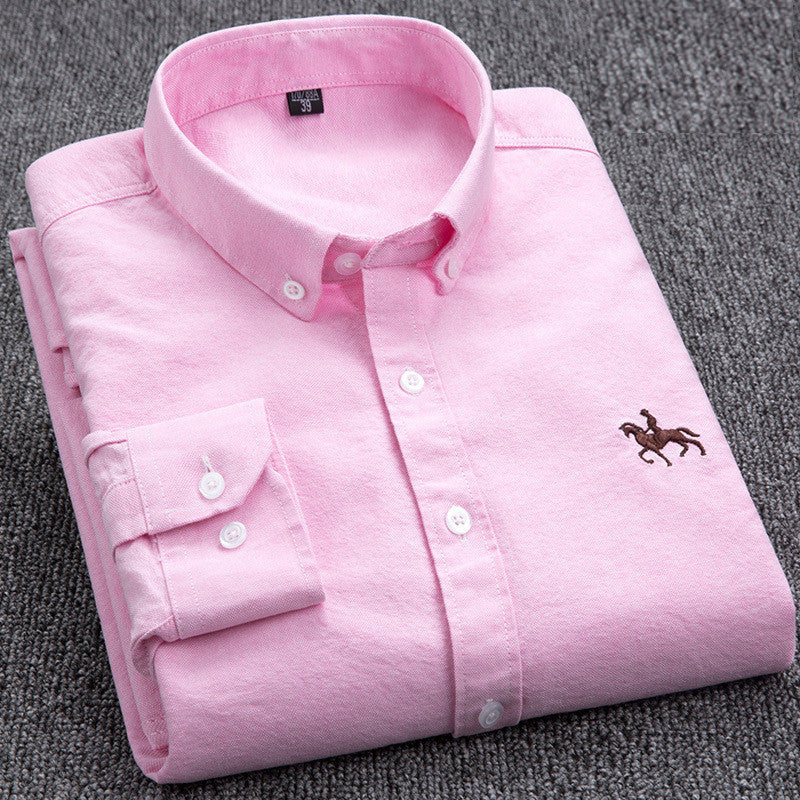 Herren Karohemd mit Button-Down-Kragen für Business-Look-40 / ~M-Rosa-Luzern Mode