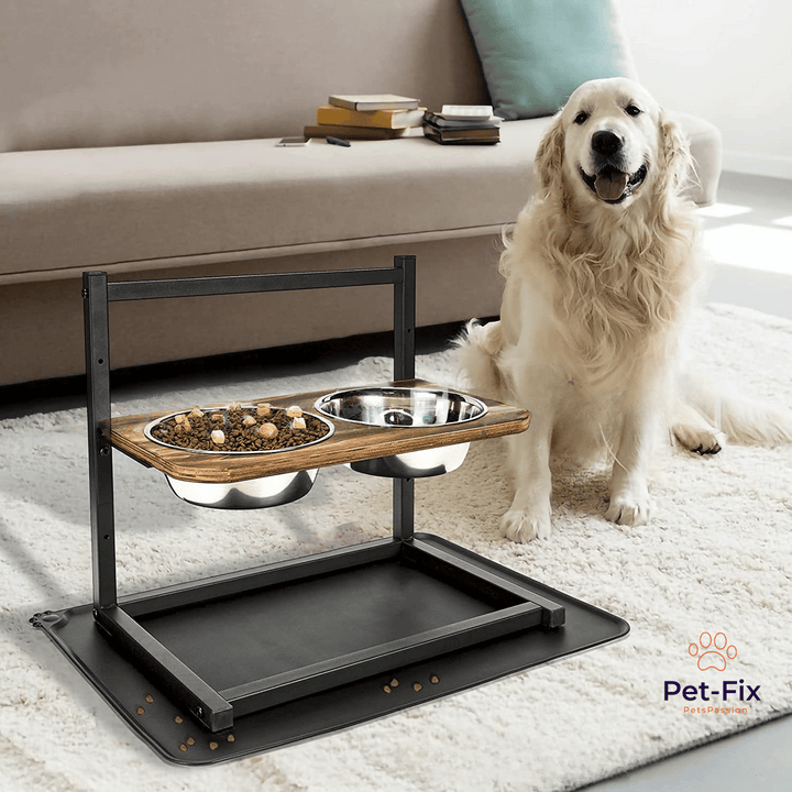 Hundefutterstation | Erhöht Edelstahl Ergonomisch Stilvoll Langlebig-Luzern Mode