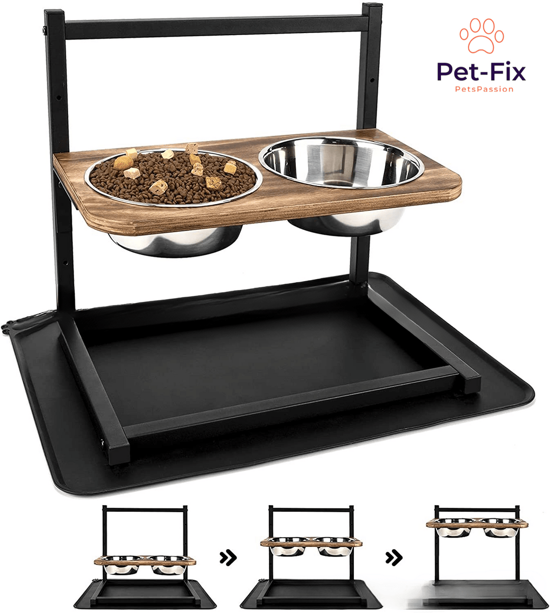 Hundefutterstation | Erhöht Edelstahl Ergonomisch Stilvoll Langlebig-Luzern Mode