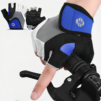Fahrradhandschuhe mit Gelpolsterung für optimalen Griff-Blau-S-Luzern Mode