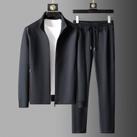 Herren Premium Trainingsanzug Set - Hochwertige Materialien-Schwarz-XS-Luzern Mode