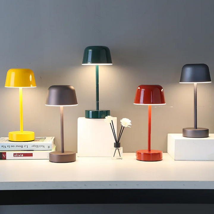Bunte Tischlampe | Dimmbaar | Kabellos | Wiederaufladbar | Kompakt-Luzern Mode